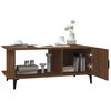vidaXL Mesa de centro madera contrachapada roble marrón 90x50x40 cm