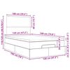 vidaXL Estructura de cama otomana colch&oacute;n tela marr&oacute;n oscuro 120x190cm
