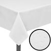 vidaXL 5 manteles blancos 100 x 100 cm