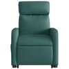 vidaXL Sill&oacute;n masaje el&eacute;ctrico reclinable elevable tela verde oscuro