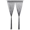 vidaXL Cortina de macram&eacute; algod&oacute;n gris antracita 140x240 cm