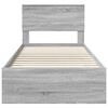 vidaXL Estructura de cama Gris Sonoma 90 x 200 cm Madera de ingenier&iacute;a