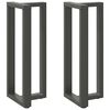 vidaXL Patas para mesa de bar en forma de T (2 unidades), antracita, 40 x 35 x (100-101) cm, acero