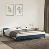 vidaXL Estructura de cama sin colchón terciopelo azul oscuro 160x200cm