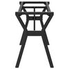 vidaXL Patas de mesa de centro estructura Y acero 140x30x43 cm