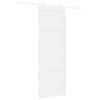 vidaXL Puerta Corredera Blanco 83 x 232 cm Madera de Pino Maciza