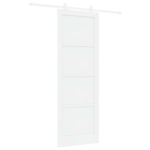 vidaXL Puerta Corredera Blanco 83 x 232 cm Madera de Pino Maciza