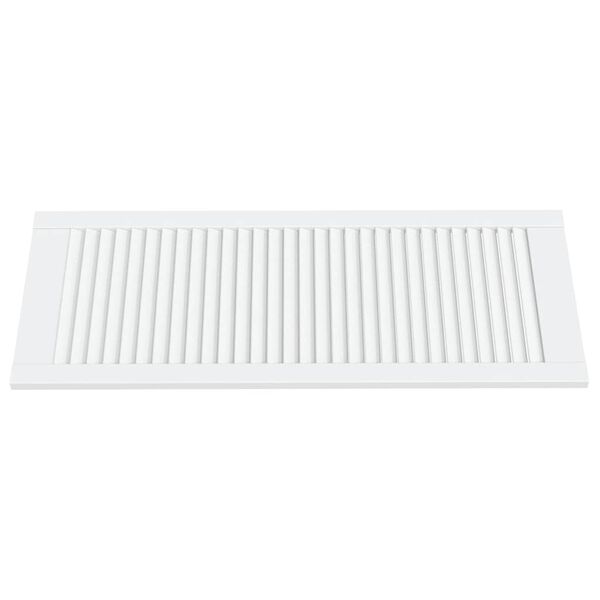 vidaXL Puerta de armario lamas 4 uds madera pino blanco 99,3x39,4 cm