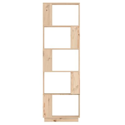 vidaXL Estantería/divisor de espacios madera maciza pino 51x25x163,5cm