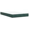 vidaXL Cama box spring con colch&oacute;n terciopelo verde oscuro 120x200 cm