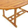 vidaXL Juego comedor de jard&iacute;n 5 pzas madera maciza acacia y textileno