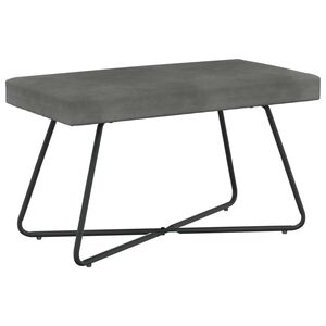 vidaXL Banco Gris oscuro 80 x 40 x 45 cm Terciopelo