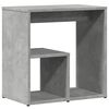 vidaXL Mesa auxiliar de madera contrachapada gris hormig&oacute;n 50x30x50 cm