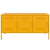 vidaXL Mueble de TV de acero amarillo mostaza 100,5x39x50,5 cm