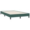 vidaXL Cama box spring con colch&oacute;n terciopelo verde oscuro 120x220 cm