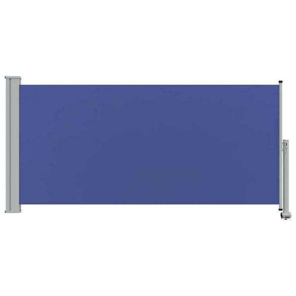 vidaXL Toldo lateral retr&aacute;ctil de jard&iacute;n azul 120x300 cm
