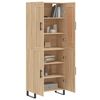 vidaXL Aparador alto madera contrachapada color roble 69,5x34x180 cm