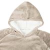 vidaXL Sudadera manta Beige l Forro Polar y Franela