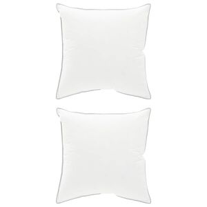 vidaXL Almohada 2 uds. 60 x 60 cm Lana australiana Blanco