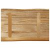 vidaXL Tablero de mesa borde natural madera maciza mango 60x40x3,8 cm