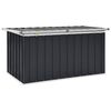 vidaXL Caja de almacenaje para jard&iacute;n gris antracita 129x67x65 cm