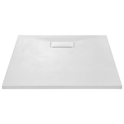vidaXL Plato de ducha SMC blanco 100x80 cm
