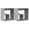 vidaXL Mesa auxiliar 2 uds madera ingenier&iacute;a gris hormig&oacute;n 50x30x50 cm