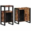 vidaXL Juego de muebles de ba&ntilde;o 2 uds. Multicolor y negro