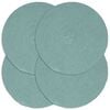 vidaXL Manteles individuales redondos 4 uds algod&oacute;n verde liso 38 cm