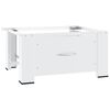 vidaXL Soporte pedestal para lavadora con caj&oacute;n blanco