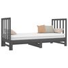 vidaXL Sof&aacute; cama extra&iacute;ble sin colch&oacute;n gris 2x(90x190) cm