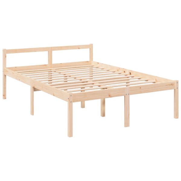 vidaXL Cama senior sin colch&oacute;n madera maciza de pino 120x200 cm