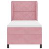 vidaXL Cama tipo Box Spring con colch&oacute;n Rosa 200 x 100 cm Poli&eacute;ster
