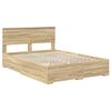 vidaXL Estructura de cama con cabecera Roble Sonoma 150 x 200 cm