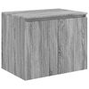 vidaXL Mueble de ba&ntilde;o montado en la pared Sonoma gris
