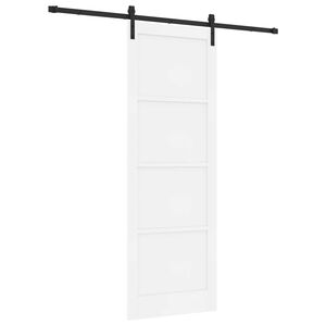 vidaXL Puerta Corredera Blanco 83 x 232 cm Madera de Pino Maciza