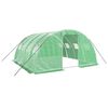 vidaXL Invernadero con estructura de acero verde 16 m&sup2; 4x4x2 m