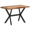 vidaXL Mesa de comedor de madera acacia acabado miel 120x60x75 cm