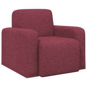 vidaXL Sill&oacute;n Rojo vino Tela