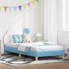 vidaXL Estructura de cama con cabecera Azul 80 x 200 cm PU