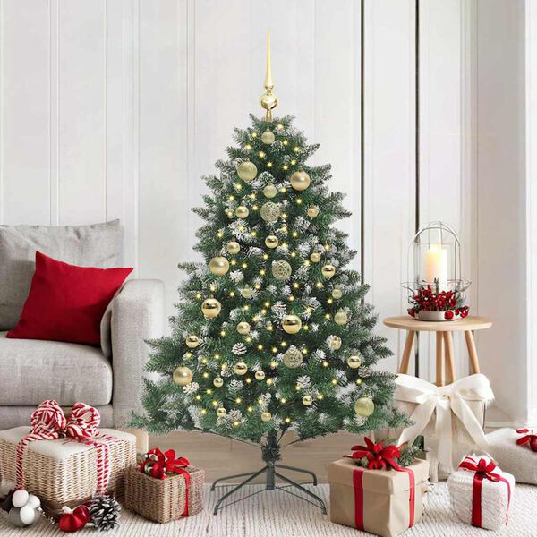 vidaXL &Aacute;rbol de Navidad artificial Verde 150 cm PVC, Pl&aacute;stico y Acero