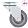 vidaXL Ruedas giratorias 24 unidades 50 mm