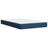 vidaXL Cama box spring con colch&oacute;n tela azul 120x200 cm