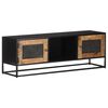 vidaXL Mueble para TV de madera maciza de mango rugosa 120x30x40 cm