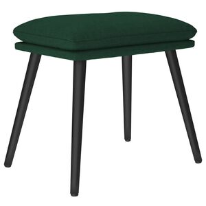 vidaXL Reposapi&eacute;s de tela verde oscuro 45x29,5x35 cm