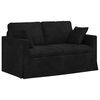 vidaXL Sof&aacute; Negro 138 x 78 x 80 cm Terciopelo