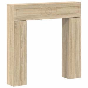 vidaXL Marco de chimenea Roble Sonoma 102 x 18 x 100,5 cm