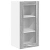 vidaXL Mueble colgante con puerta 2 pcs Gris Sonoma 40 x 31 x 80 cm