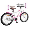 vidaXL Bicicleta Infantil 20 Pulgadas para 6-11 a&ntilde;os Rosa