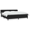 vidaXL Cama box spring con colchones terciopelo negro 180x210 cm